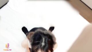 性感小母狗被大肉棒激情抽插 精液射满全身