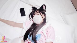 [糖心Vlog] 带妹妹躺飞的奖励 口足穴侍奉肉棒 白虎穴疯狂榨精口爆 - 荔枝味奶盖