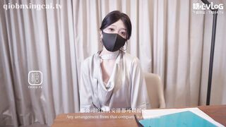 [糖心Vlog] 菜菜的特殊面试 性瘾面试官调教榨精 菜菜嫩穴灌满浓精 - 桥本香菜